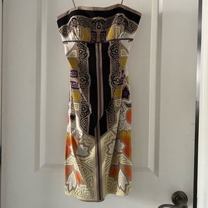 Art Deco strapless dress